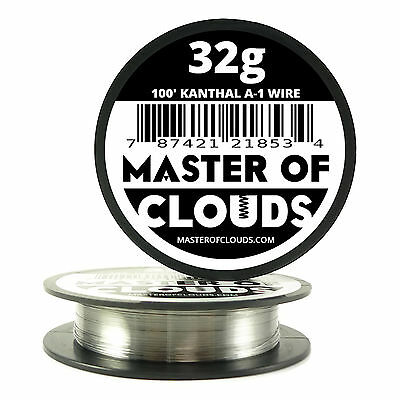 100 Ft - 32 Gauge Awg A1 Kanthal Round Wire 0.20 Mm Resistance A-1 32g Ga 100'